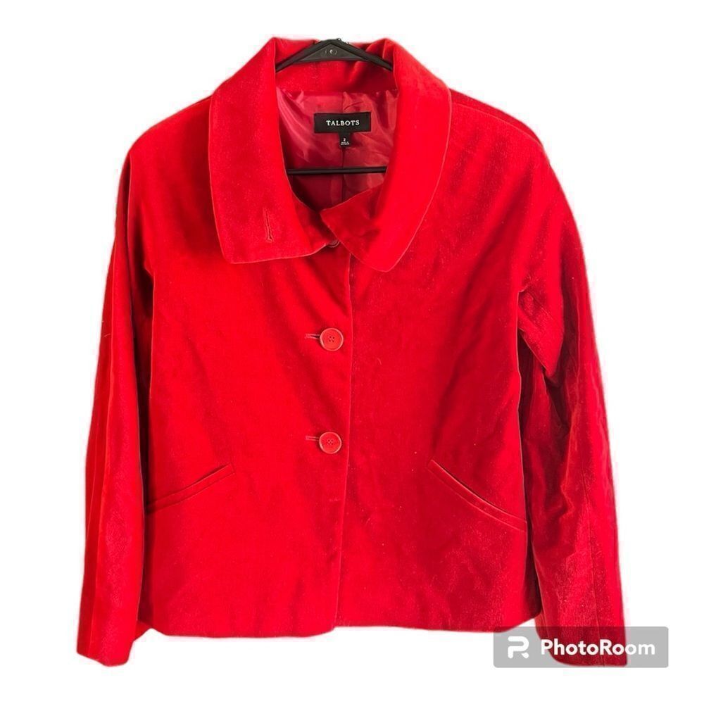 Women’s Talbots Orange Brushed Jacket Size 2